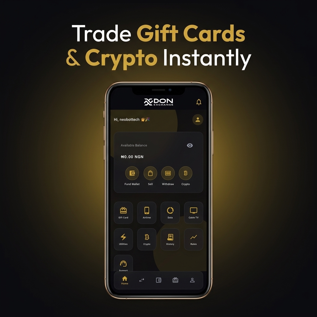 Don Xchange App — Home Screen